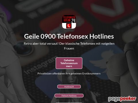 Details : Telefonsex Hotline24 - geiler Live Telefonsex rund um die Uhr