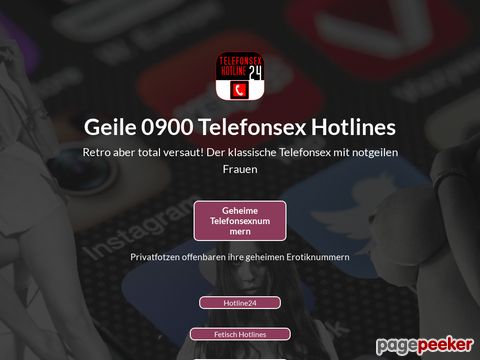 Telefonsex Hotline24 - geiler Live Telefonsex rund um die Uhr