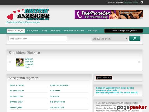 Details : Erotik Anzeiger - Kleinanzeigen von Nutten und Huren