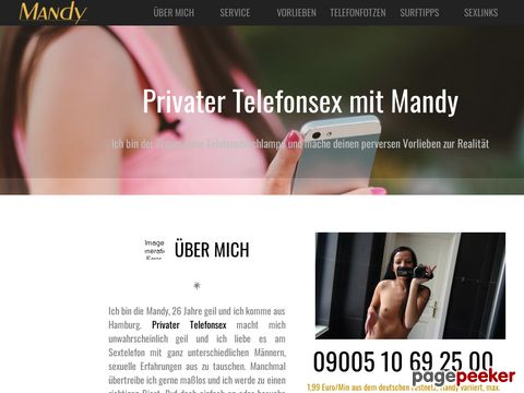 Details : Telefonsex mit Mandy - Die private Session am Telefon
